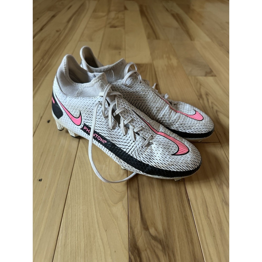 Nike Phantom GT Academy DF FG CW6667-160 White-Pink-Black - Mens Size 7